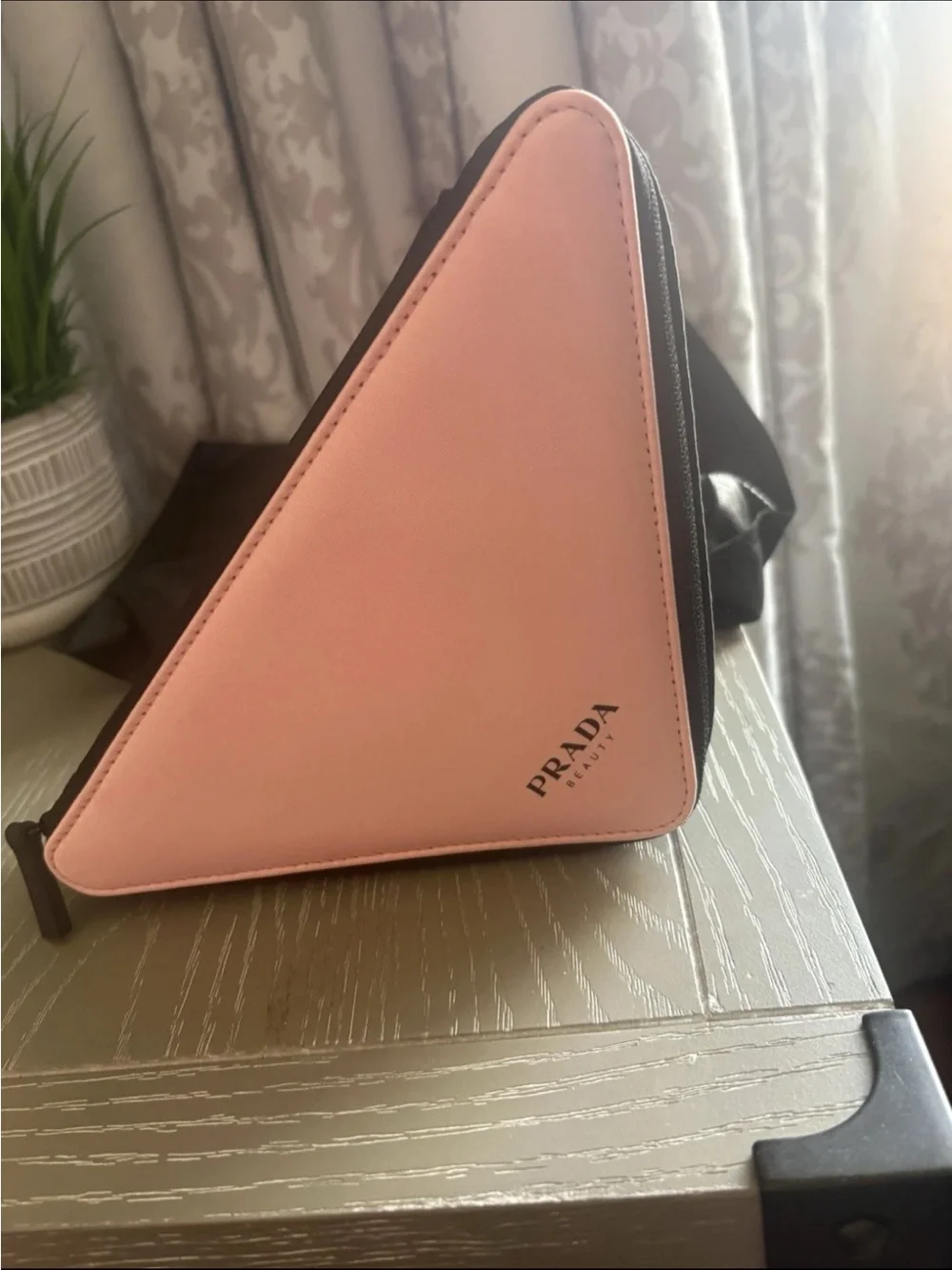 FASHION Pink Triangle Cosmetic Case